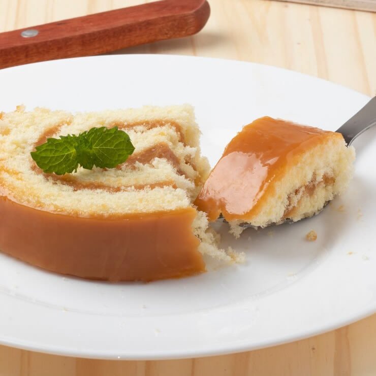 Pionono de dulce de leche